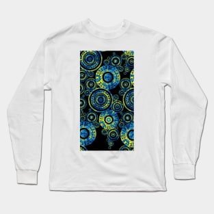 Aboriginal Art Circles Black New Long Sleeve T-Shirt